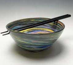 Tabletop Pottery by Ava chopstick noodle bowl