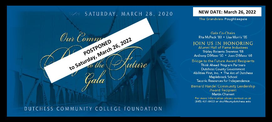 Gala postponed to March 26, 2022